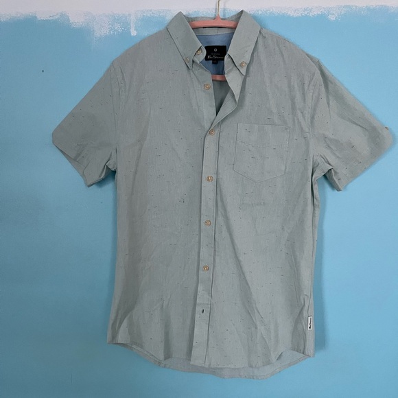 Ben Sherman Speckled Light Blue Shirt NWOT - Picture 2 of 4